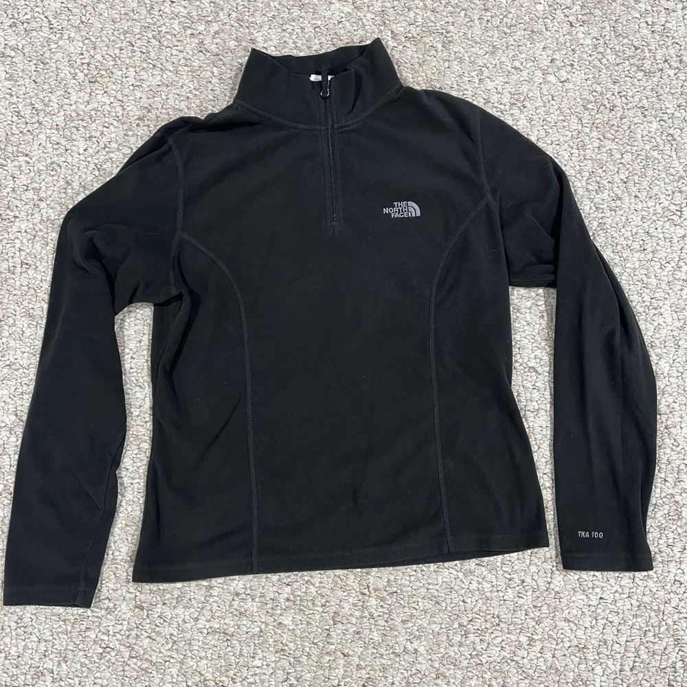North Face Women’s M Black Fleece Quarter Zip (TKA 100)
